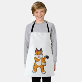 タイガー静か エプロン (着用した状態)