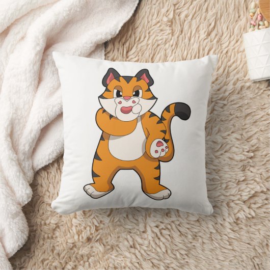 タイガー静か クッション (ブランケット)