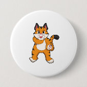 タイガー静か 缶バッジ (正面)