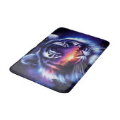 タイガー顔と風光明媚な夕日の風景 バスマット (アングル)