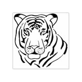 タイガー顔の切手 ラバースタンプ (インプリント)