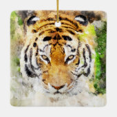 タイガー顔オーナメント セラミックオーナメント (裏面)