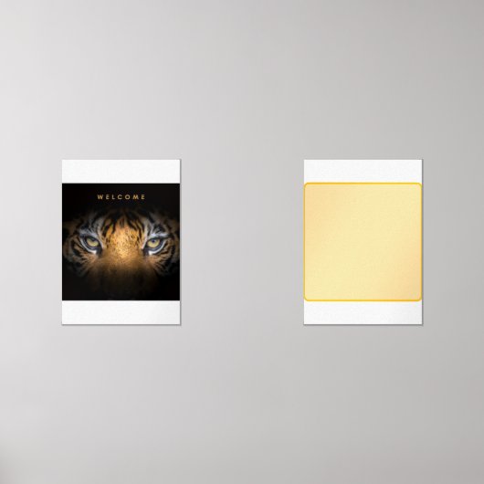 タイガー顔キャンバス (正面)