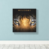 タイガー顔キャンバス キャンバスプリント (インサイチュ (ウッドフロア))