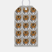 タイガー顔ギフトラベル ギフトタグ (正面)