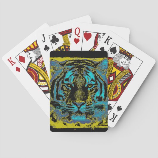 タイガー顔クローズアップ12 トランプ (裏面)