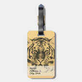 タイガー顔クローズアップ2 ラゲッジタグ (裏面縦)