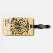 タイガー顔クローズアップ2 ラゲッジタグ (裏面横)