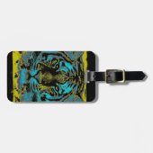 タイガー顔クローズアップ9 ラゲッジタグ (正面横)