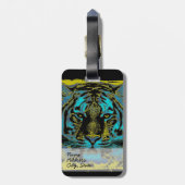 タイガー顔クローズアップ9 ラゲッジタグ (裏面縦)