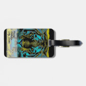 タイガー顔クローズアップ9 ラゲッジタグ (裏面横)