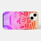 タイガー顔スケッチ iPhoneケース (裏面横)