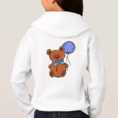 タイガー顔デザインガールズプルオーバーフード付 (裏面)