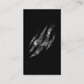 タイガー顔トゥーンクローワイルドサファリアニマル 名刺 (正面)