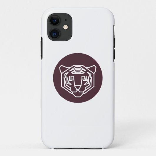 タイガー顔バッジ Case-Mate iPhoneケース (裏面)