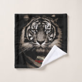 タイガー顔バラ バスタオルセット (ウォッシュタオル)