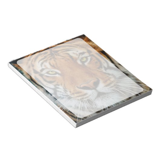 タイガー顔写真 ノートパッド (アングル)