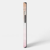 タイガー顔大理石背景 iPhoneケース (左側面)