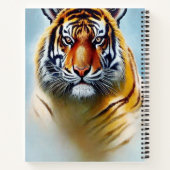 タイガー顔絵画- Striking Wildlife Artwork ノートブック (裏面)
