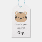 タイガー顔 – お願い ギフトタグ (正面)