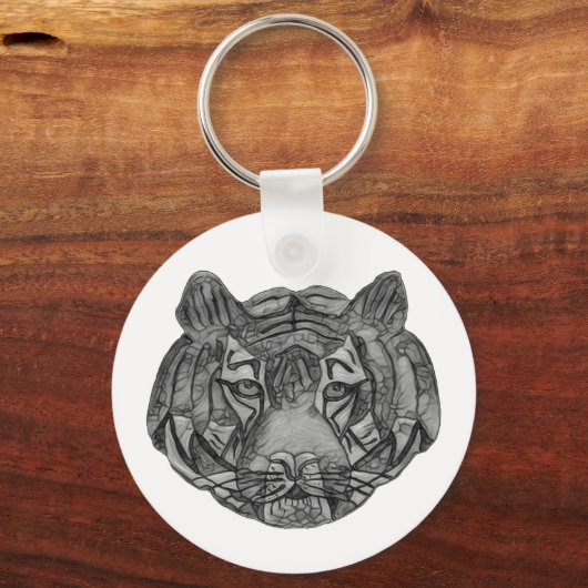 タイガー顔 キーホルダー (裏面)
