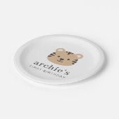 タイガー顔 ペーパープレート (アングル)