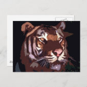 タイガー顔 ポストカード (正面/裏面)