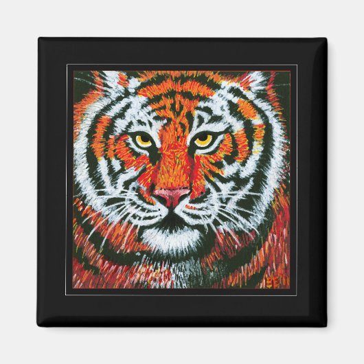 タイガー顔 マグネット (正面)