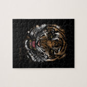 タイガー顔(署名デザイン) ジグソーパズル (横)