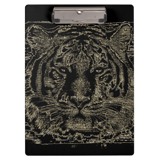 タイガー顔#5 クリップボード (正面)