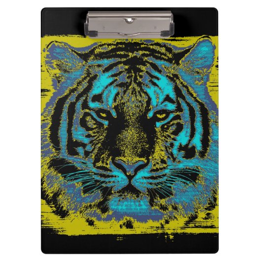 タイガー顔#7 クリップボード (正面)