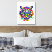 タイガー顔 | Zazzle_Growshop。 キャンバスプリント (インサイチュ (寝室))
