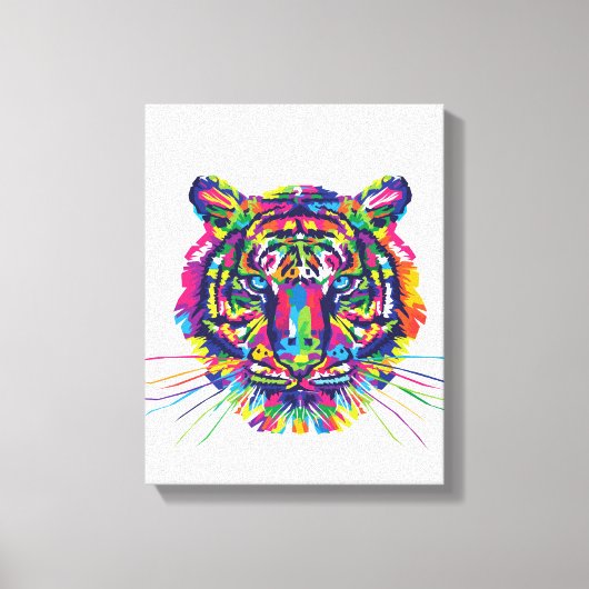 タイガー顔 | Zazzle_Growshop。 キャンバスプリント (正面)