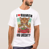 タイガー食べラーメン Tシャツ (正面)
