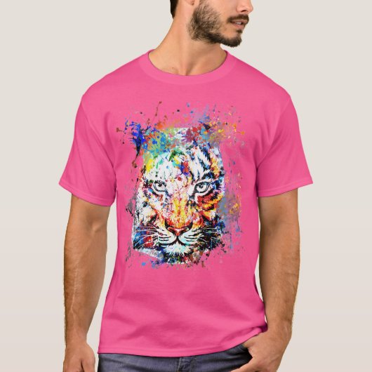 タイガー魔法水彩スケッチ Tシャツ (正面)