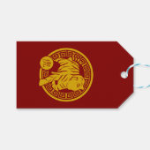 タイガー2022の旧正月〔占星術の〕十二宮図動物 ギフトタグ (正面(横))