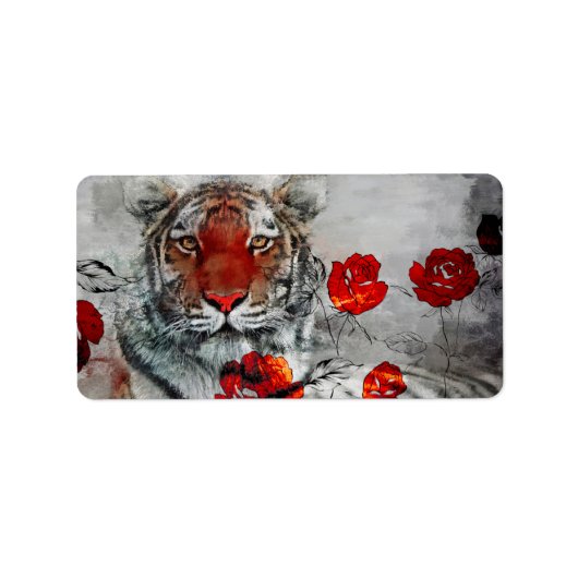 タイガー2022差出人住所ラベル ラベル (正面)