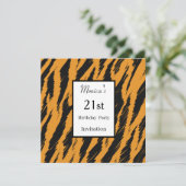 タイガー21歳の誕生日パーティの招待状 招待状 (スタンド正面)