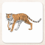 タイガー2 スクエアペーパーコースター (正面)