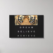 タイガー・アイズ達成やる気を起こさせる引用文 キャンバスプリント (正面)