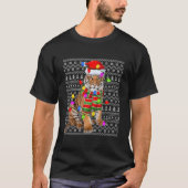 タイガー・アグリー・ライティング・サンタ・タイガー Tシャツ (正面)
