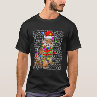 タイガー・アグリー・ライティング・サンタ・タイガー Tシャツ