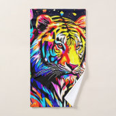 タイガー・イン・ア・フローラ・ドリーム バスタオルセット (ハンドタオル)