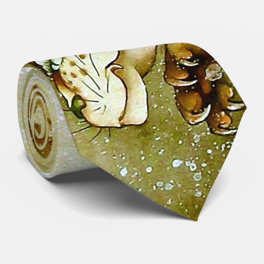 タイガー・イン・スノー北斎日本のファインアート ネクタイ (ロール)