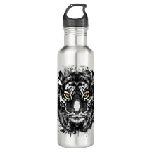 タイガー・ウォーター・ボトル | 白黒の虎