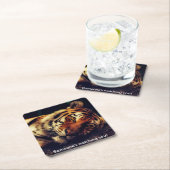 タイガー・ウオッチング スクエアペーパーコースター (インサイチュ)