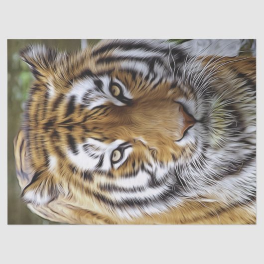 タイガー・オイル・ペインティング 薄葉紙 (正面)