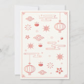 タイガー・オブ・中国のイヤー・ニュー・イヤーパーティの招待状 招待状 (裏面)