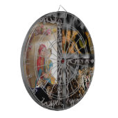 タイガー&カップルアートプリント ダーツボード (正面左)