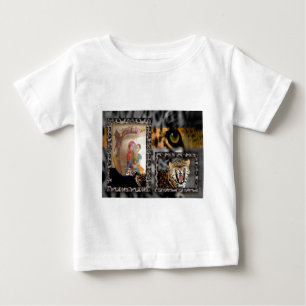 タイガー&カップルアートプリント ベビーTシャツ